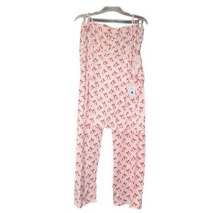 Just be… bow print pajama set